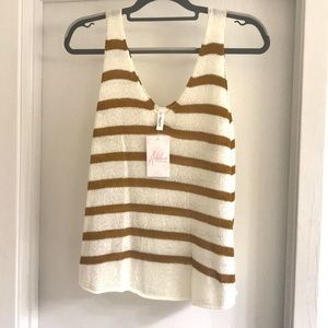 NWT Striped knit tank